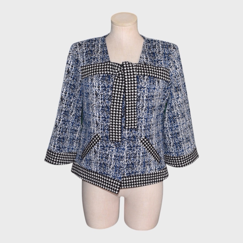 CAbi #5294 21 Club Jacket in Blue Matrix